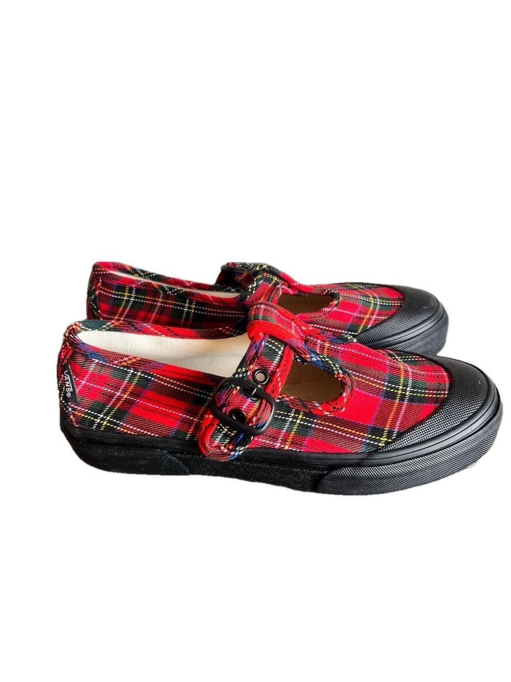 VANS NEW Unisex Plaid Mary Jane Unisex Shoe Size 6 or 4.5 #B1843